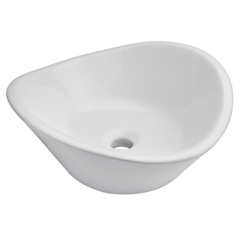 LAVABO SOBREPONER SIN REBOSADERO BLANCO ALTO BRILLO HELVEX LV CASSINI